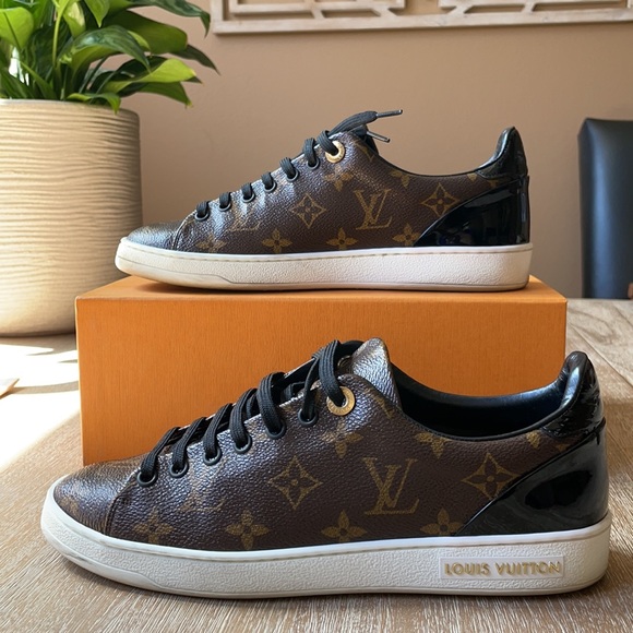 Louis Vuitton Frontrow Logo Sneakers Size 38 - Picture 4 of 16
